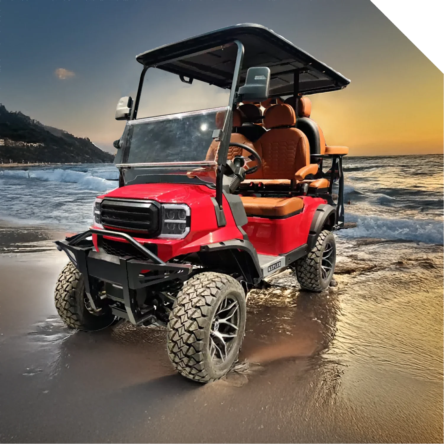 High Quality Lithium Battery 4+2 Seat ATV Hunting Electric Buggy Golf Cart