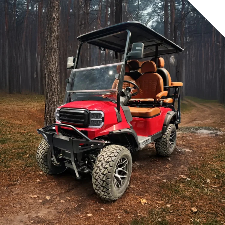 High Quality Lithium Battery 4+2 Seat ATV Hunting Electric Buggy Golf Cart