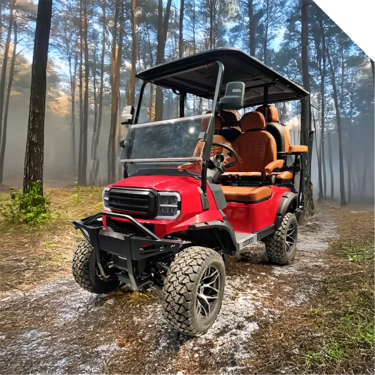 High Quality Lithium Battery 4+2 Seat ATV Hunting Electric Buggy Golf Cart