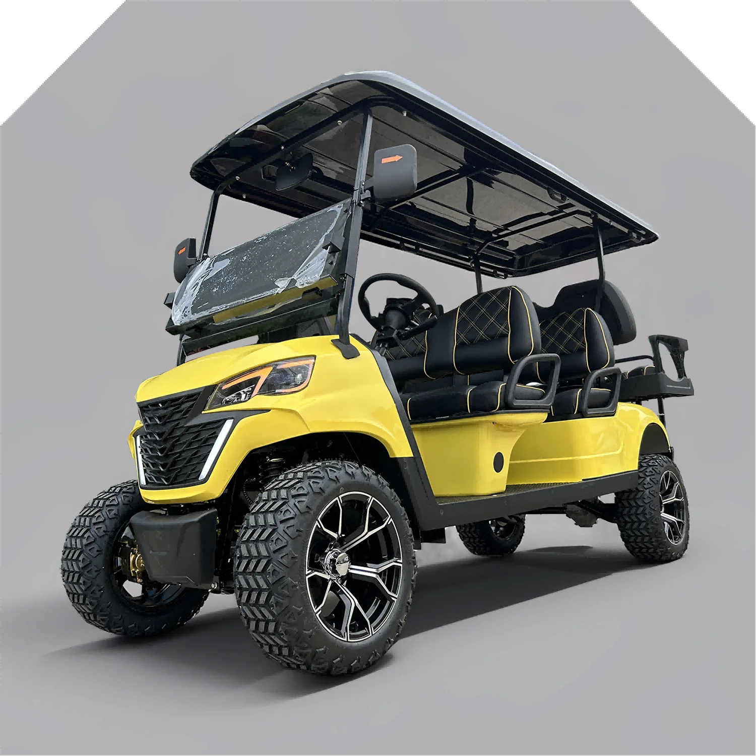 Modern Design Offroad Golf Buggy Hot Sale 2+2 Seats 48V Electric Golf Carts Street Legal