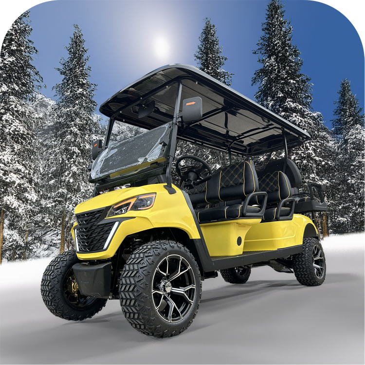 Modern Design Offroad Golf Buggy Hot Sale 4+2 Seats 72V Electric Golf Carts Street Legal